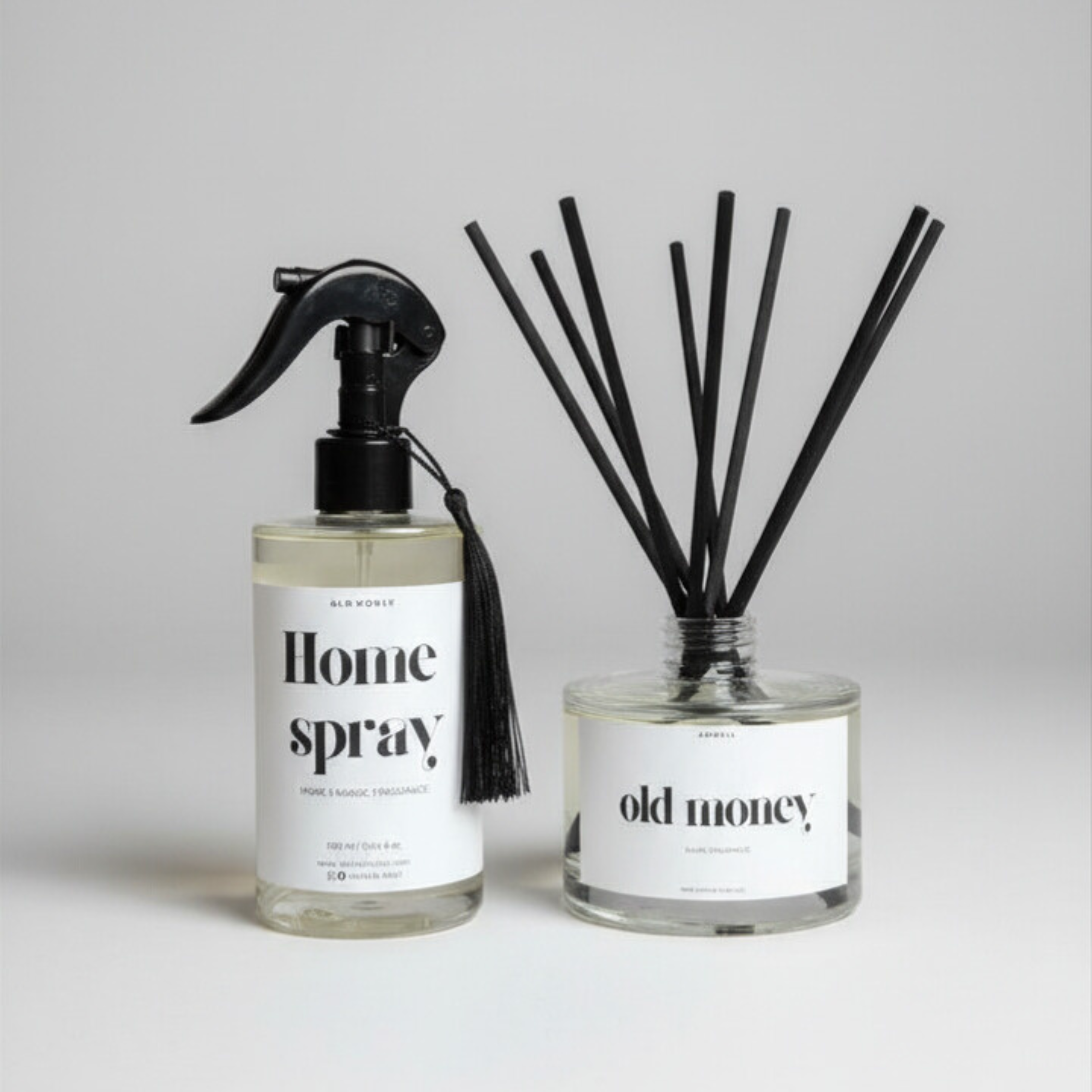 ZESTAW Dyfuzor zapachowy patyczki + Home spray - OLD MONEY