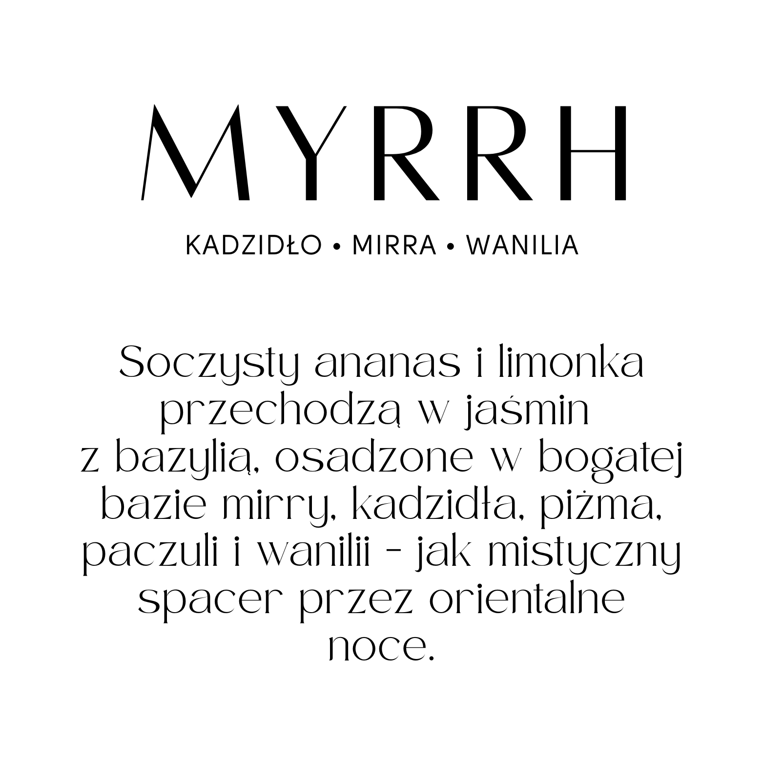 Luksusowy zapach do wnętrz AMORIA MYRRH – home spray 300ml
