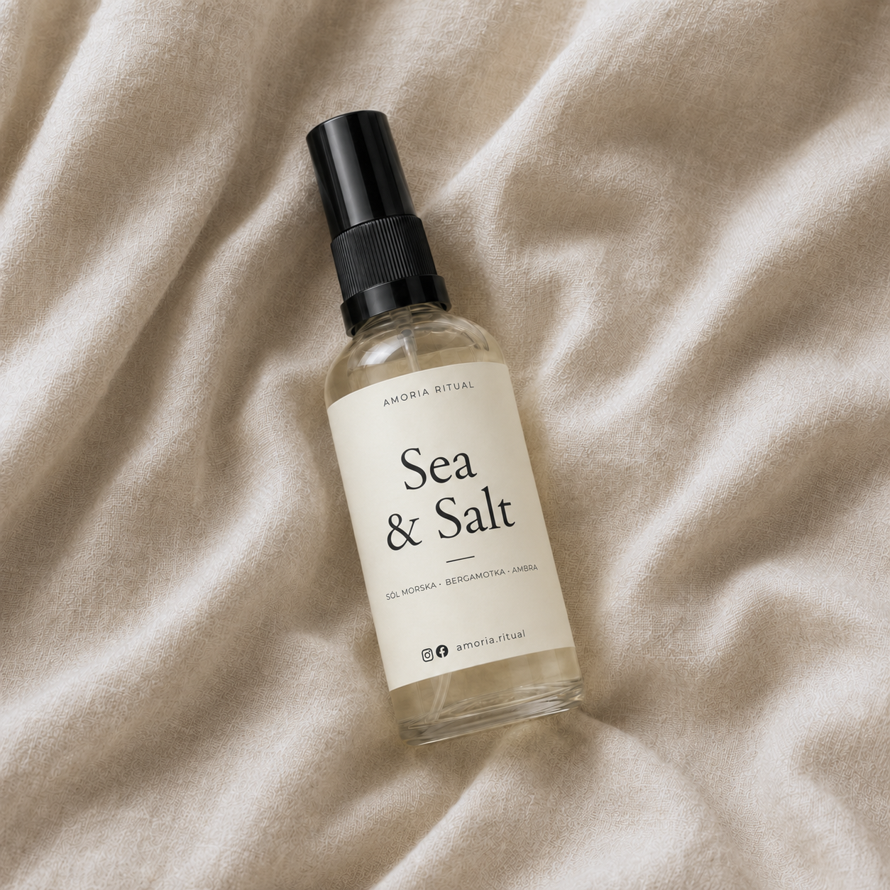 Luksusowy zapach do wnętrz AMORIA SEA & SALT – home spray 50ml