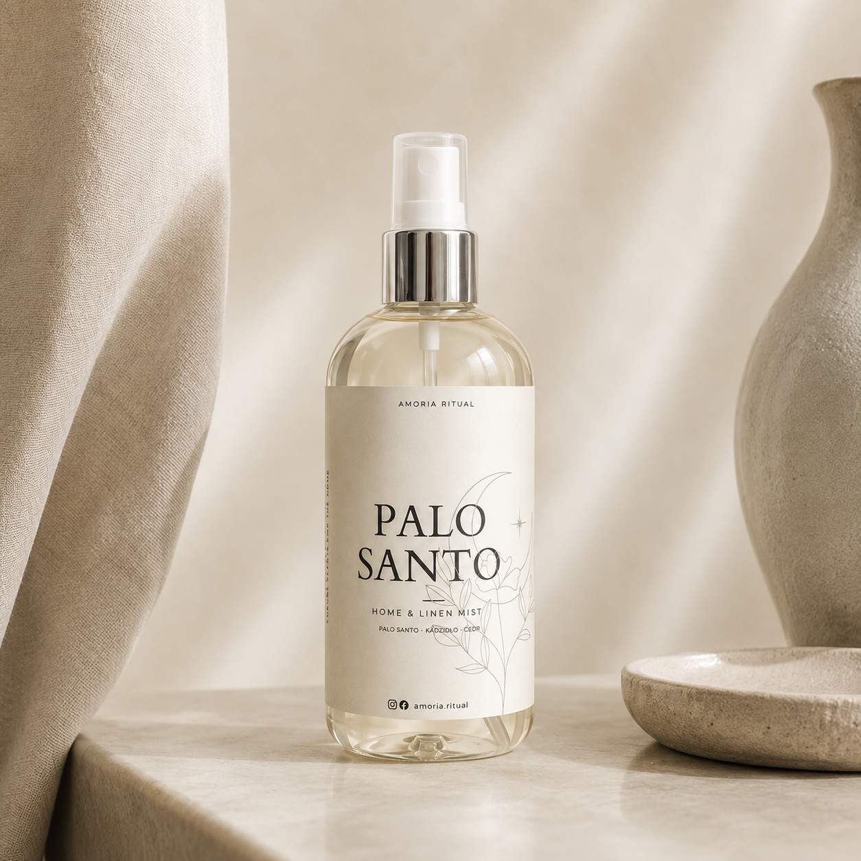 Luksusowy zapach do wnętrz AMORIA | PALO SANTO – home spray 250ml