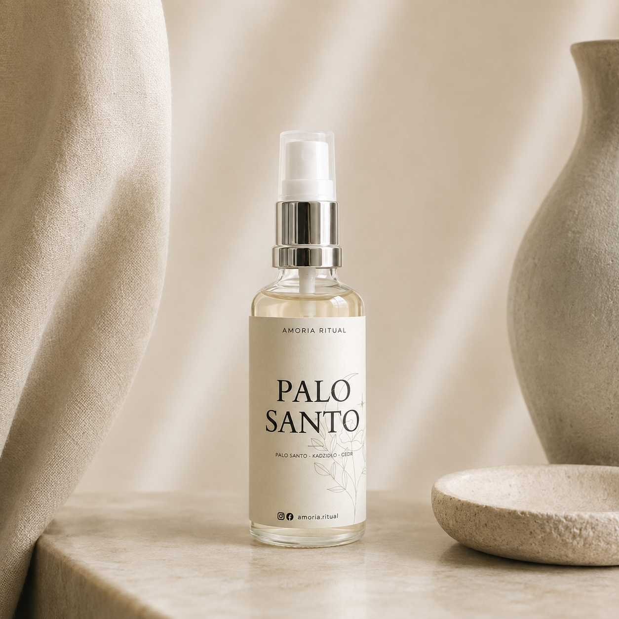 Luksusowy zapach do wnętrz AMORIA | PALO SANTO – home spray 50ml