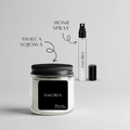 Zestaw zapachowy AMORIA | Świeca 150 ml + Home Spray 10 ml
