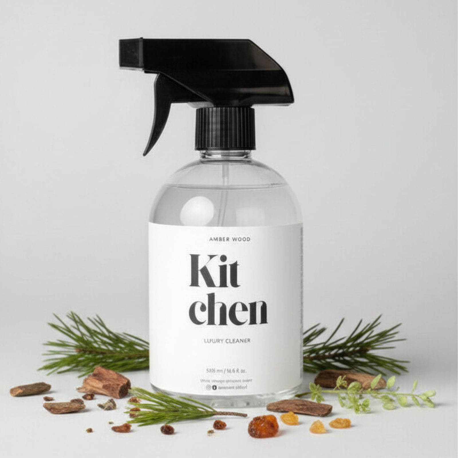 Luxury Kitchen Cleaner 500ml | Amber Wood | AMORIA