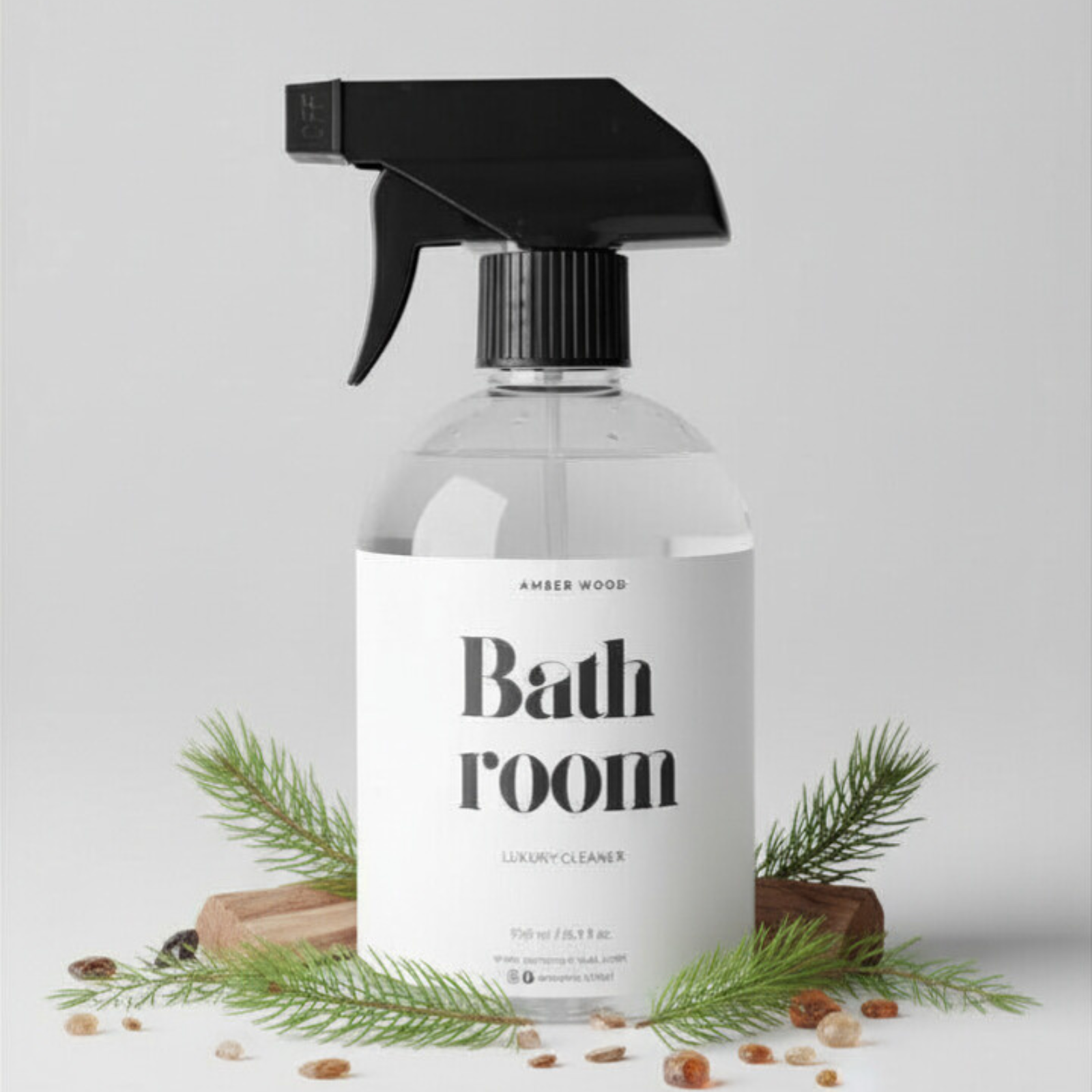 Luxury Bathroom Cleaner 500ml | Amber Wood | AMORIA