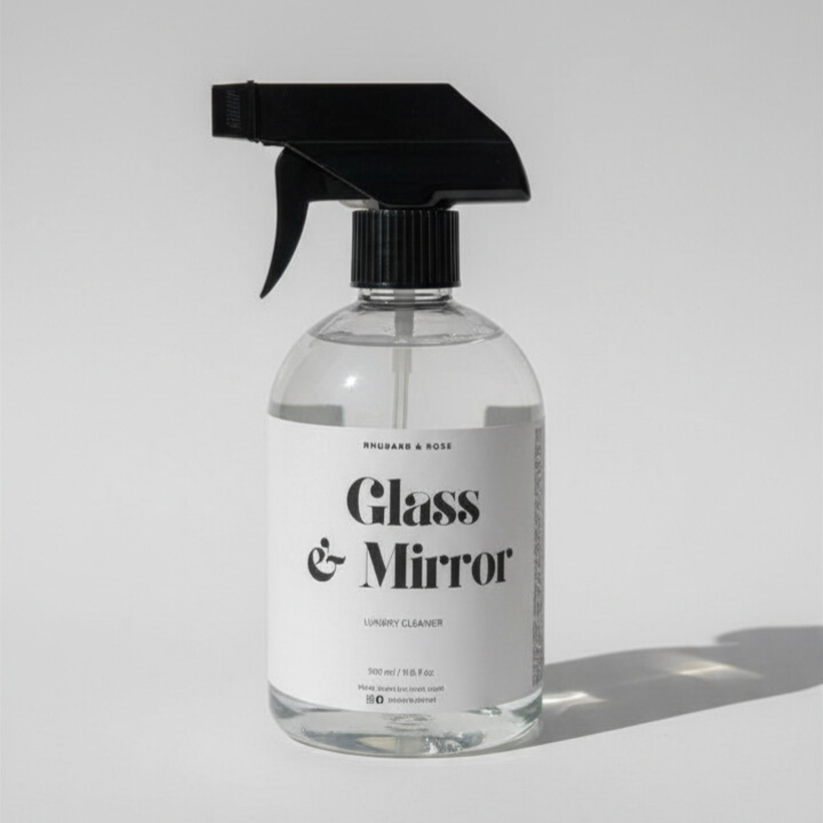 Luxury Glass & Mirror Cleaner 500ml | Rhubarb&Rose | AMORIA