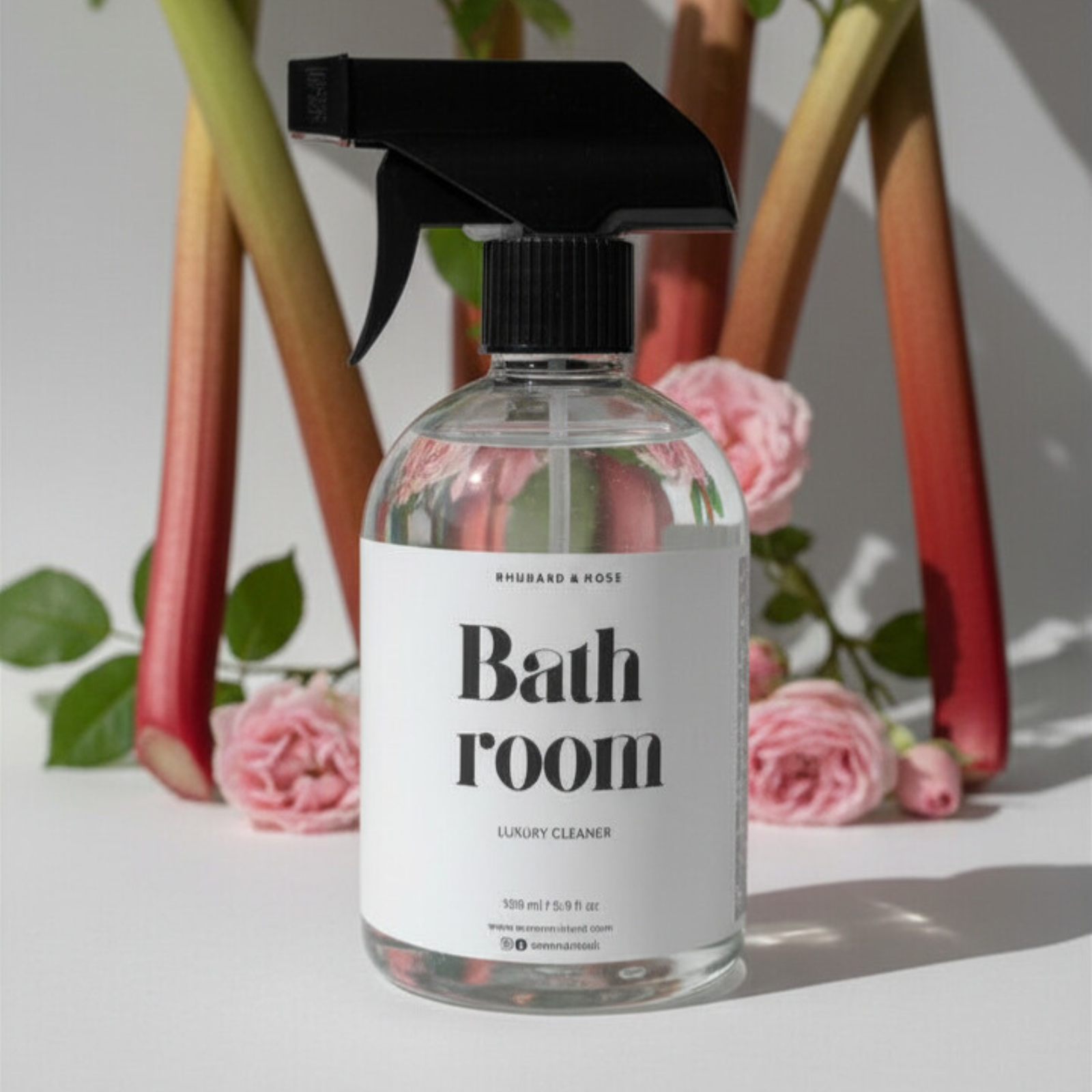 Luxury Bathroom Cleaner 500ml | Rhubarb&Rose | AMORIA
