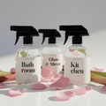 Zestaw Rhubarb&Rose - Luxury Glass & Mirror Cleaner | Luxury Bathroom Cleaner | Luxury Kitchen Cleaner