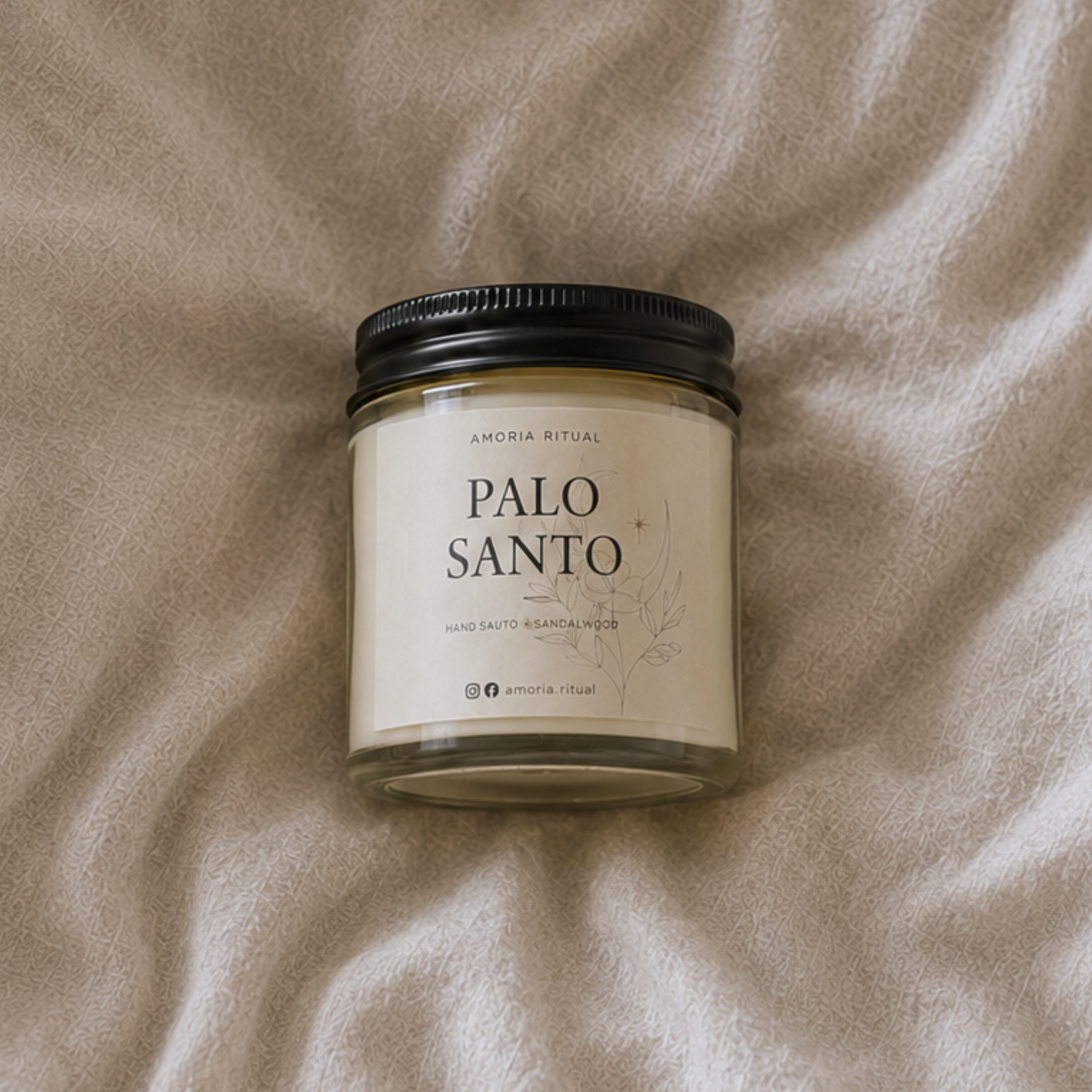 Świeca sojowa  AMORIA | PALO SANTO