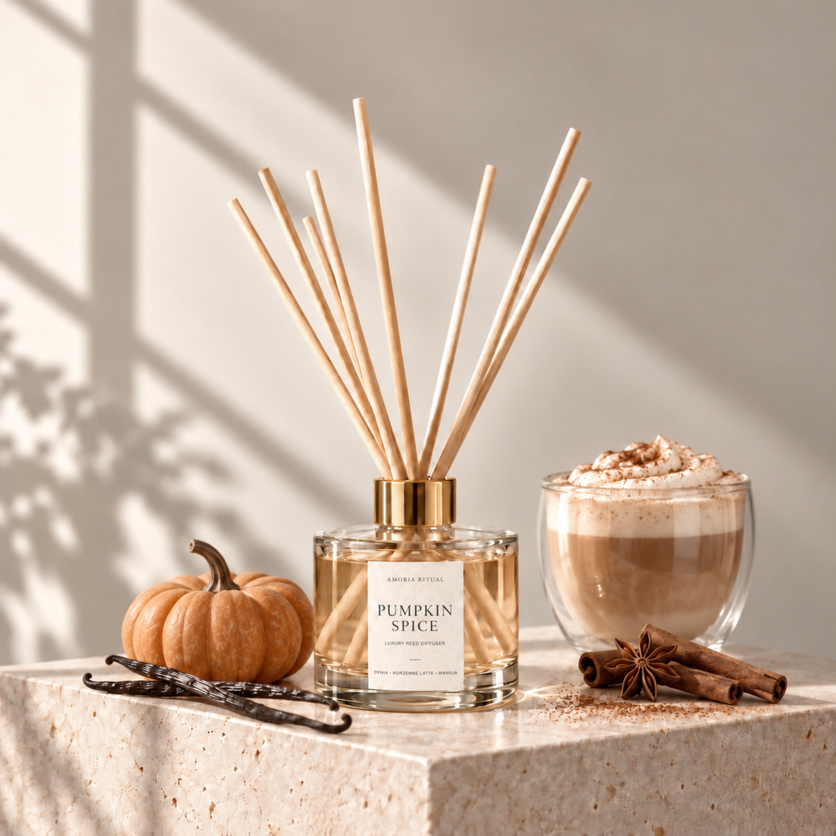 Patyczki zapachowe AMORIA | PUMPKIN SPICE 200 ml