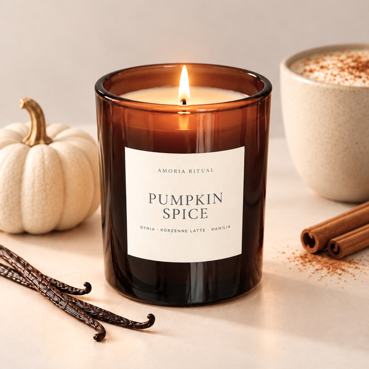 Świeca zapachowa AMORIA | PUMPKIN SPICE 280ml