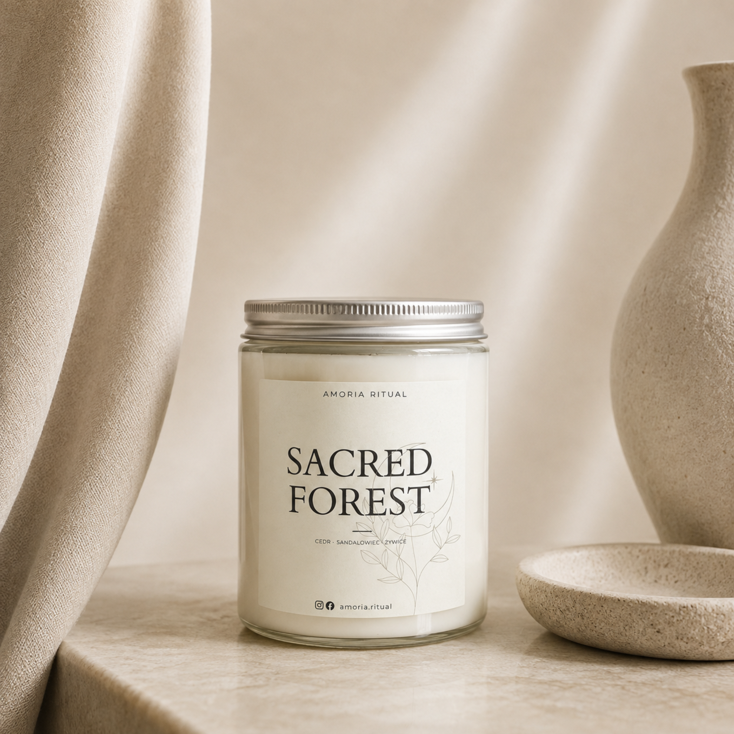 Świeca sojowa  AMORIA | SACRED FOREST
