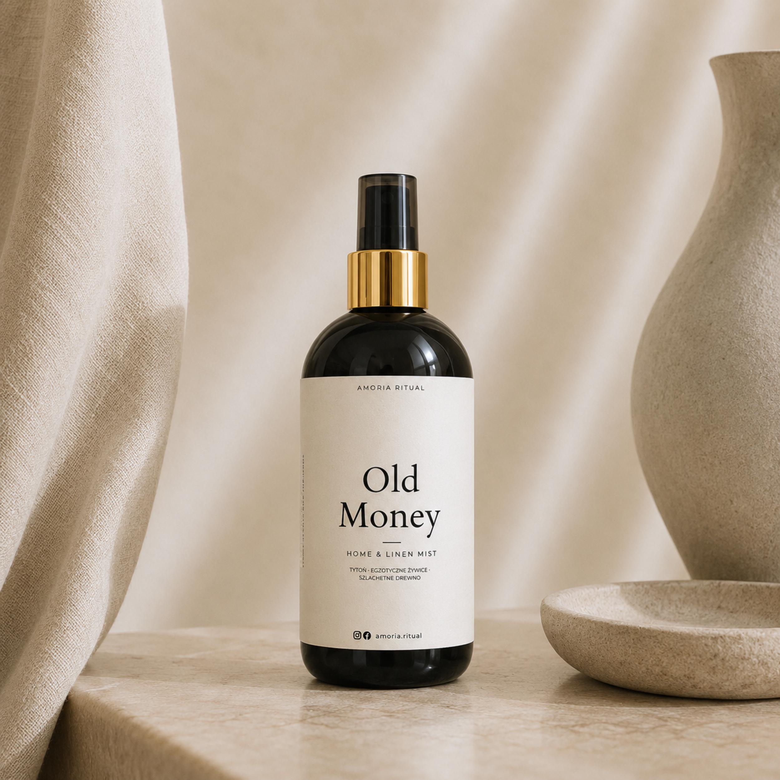 Luksusowy zapach do wnętrz AMORIA | OLD MONEY – home spray 250ml