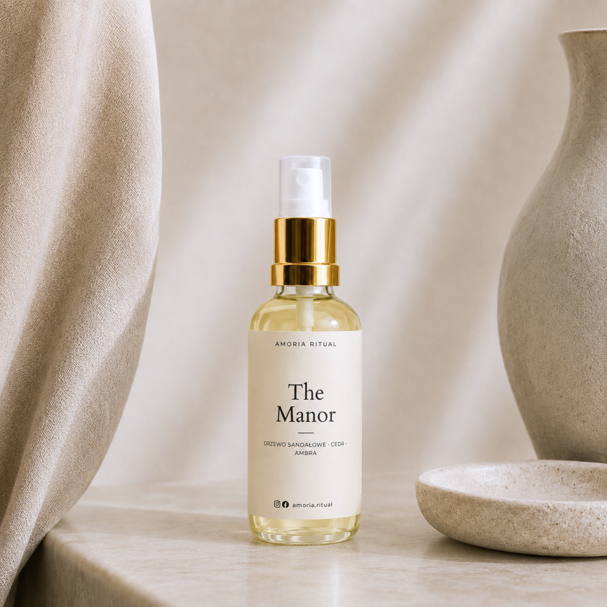 Luksusowy zapach do wnętrz AMORIA The Manor – home spray 50ml