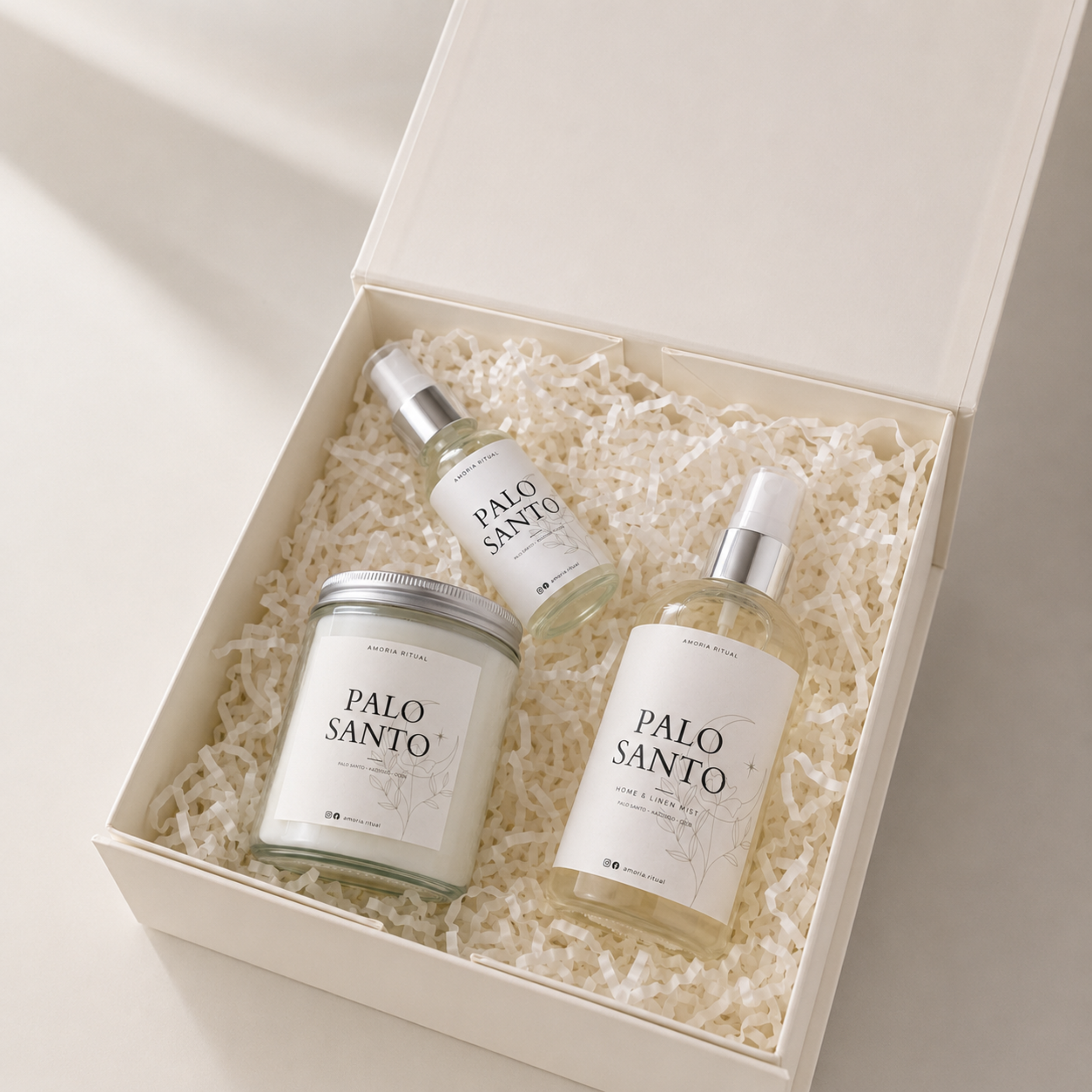 ZESTAW PREZENTOWY PALO SANTO - Home spray 250ml + 50ml, świeca 250ml