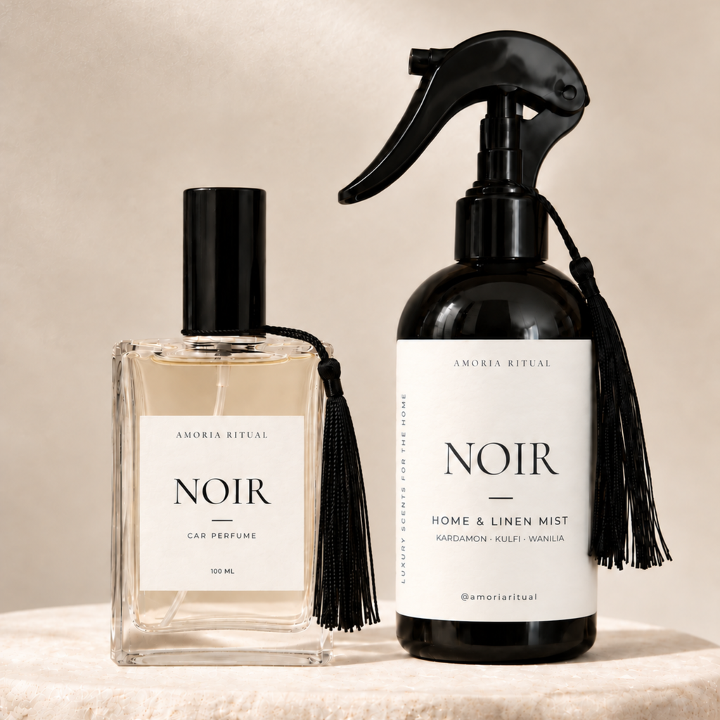 ZESTAW Car Perfume + Home Spray 250ml  AMORIA | NOIR