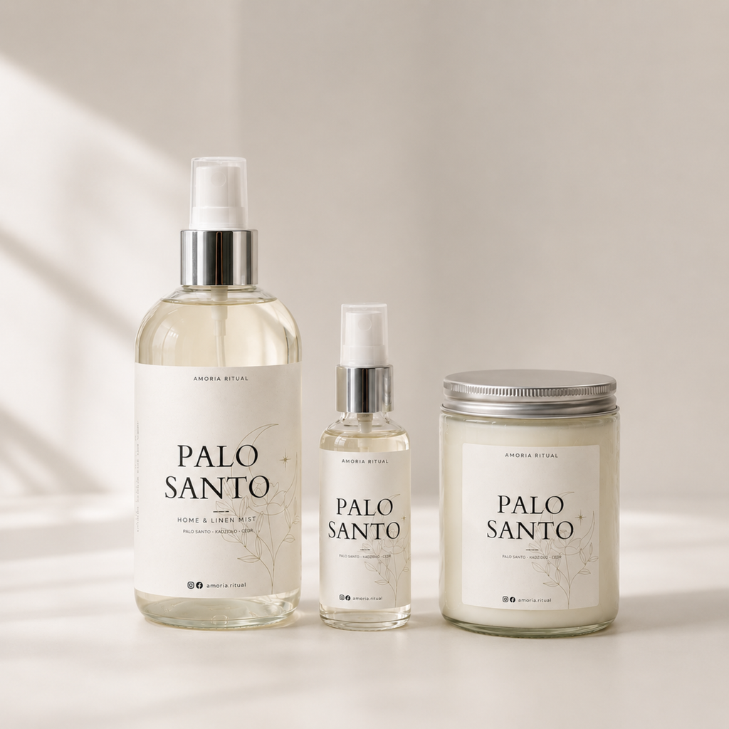 ZESTAW PREZENTOWY PALO SANTO - Home spray 250ml + 50ml, świeca 250ml
