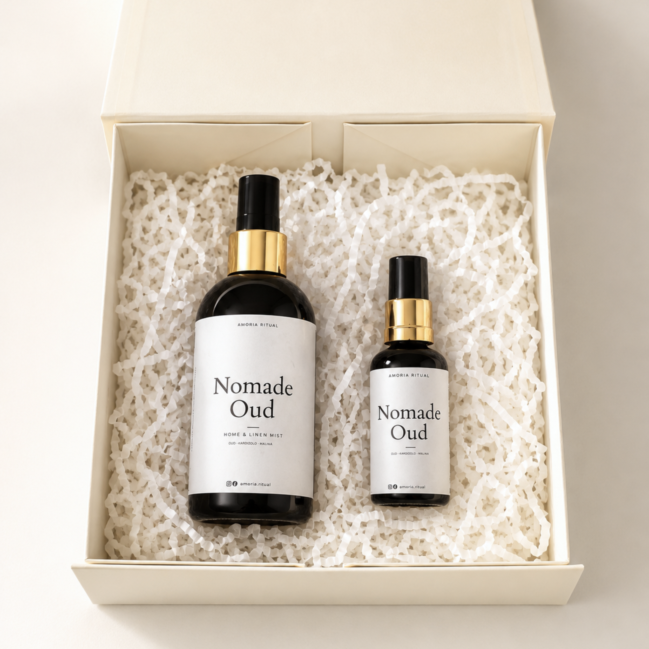 ZESTAW Prezentowy Home Spray 250ml + 50ml AMORIA | NOMADE OUD
