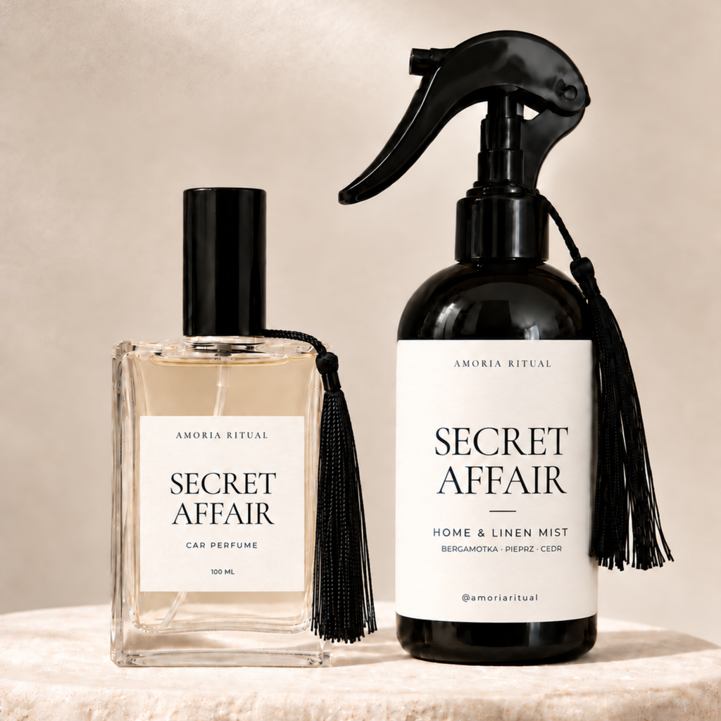 ZESTAW Car Perfume + Home Spray 250ml  AMORIA | SECRET AFFAIR